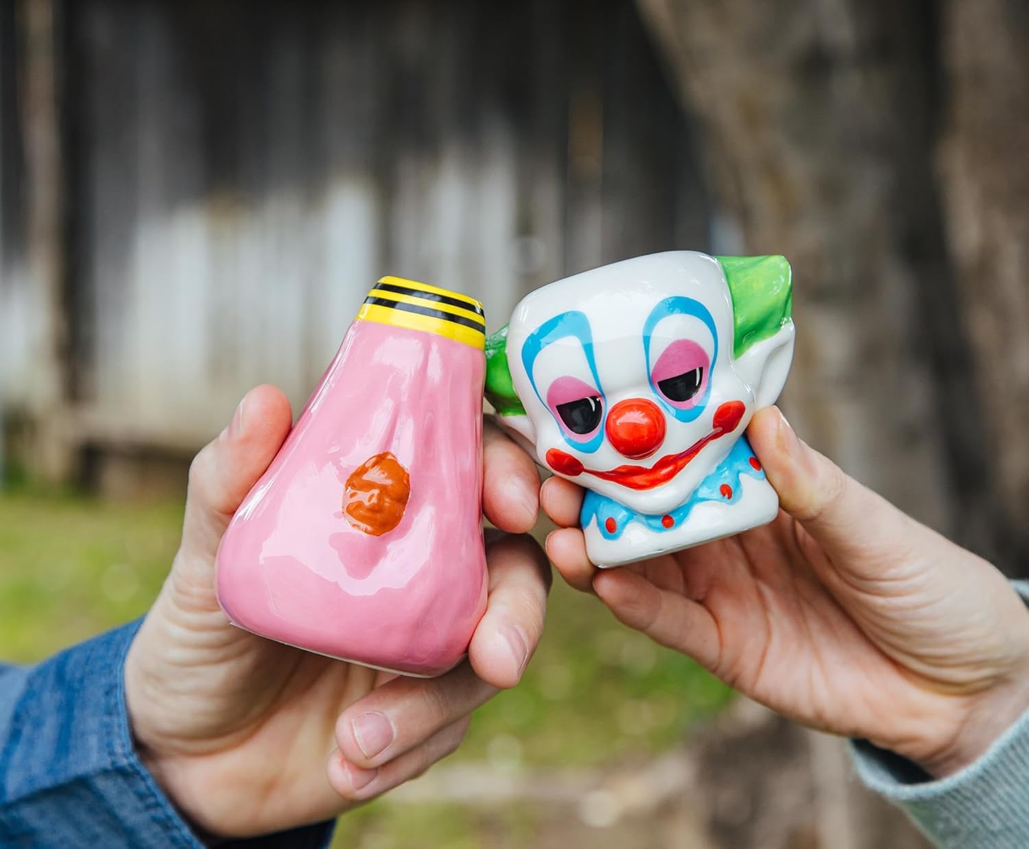 Silver Buffalo Killer Klowns From Outer Space Cotton Candy Cocoon Sculpted Ceramic Shot Glass | Holds 3 Ounces - Image 7