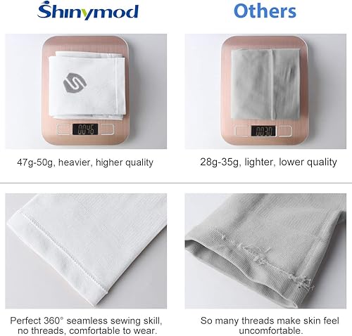 Miniatura 4 de SHINYMOD 2019 - Mangas de enfriamiento para el sol, 1 par, 3 pares, 6 pares, protección UV, protección UV, mangas de tatuaje, para hombres, mujeres,