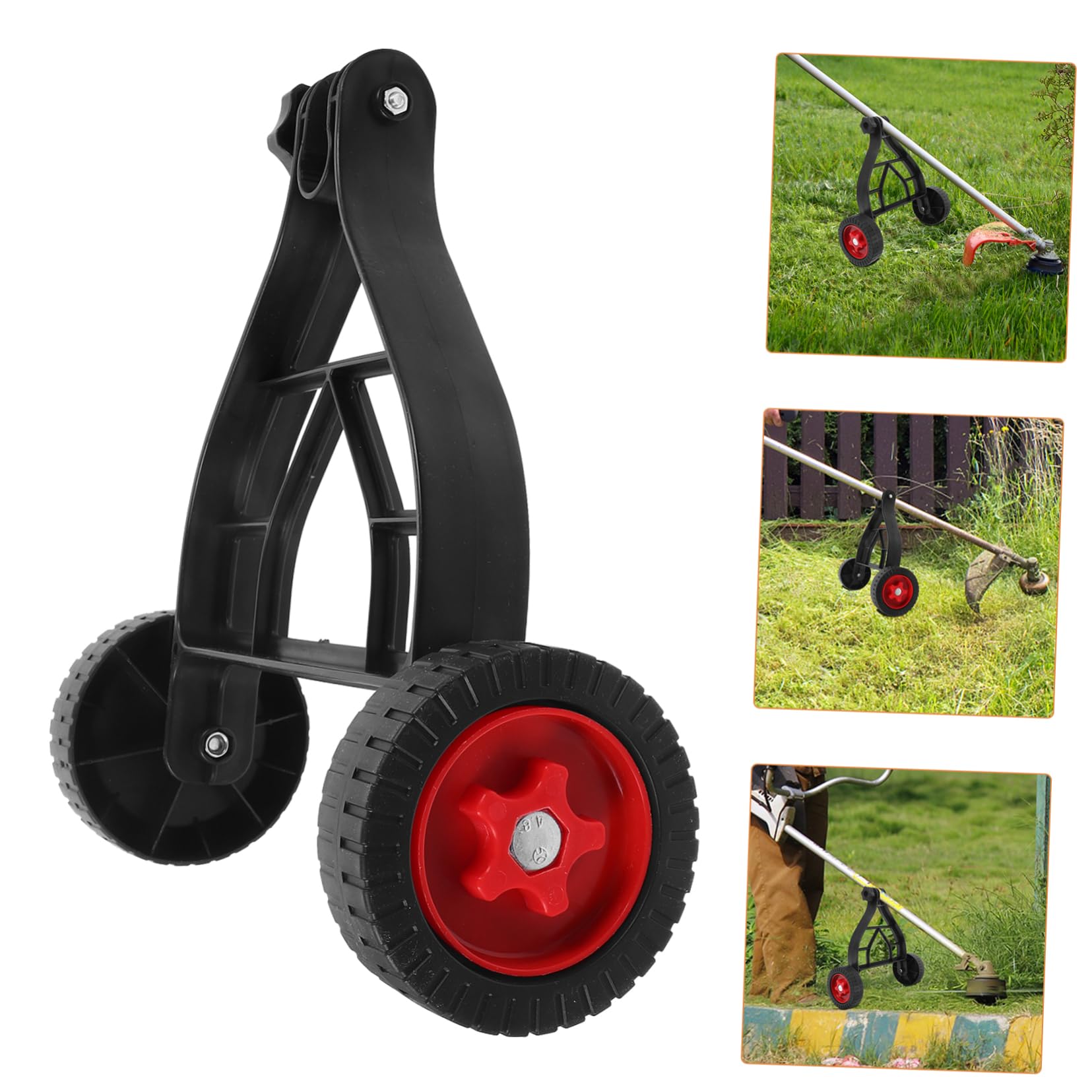 Hemobllo Ruota di Supporto per Tosaerba Accessorio Giardino, Ruota Girevole Silenziosa e Resistente per Carrello, Ricambio Pratico Capacità di Carico e Stabilità per Uso Prolungato