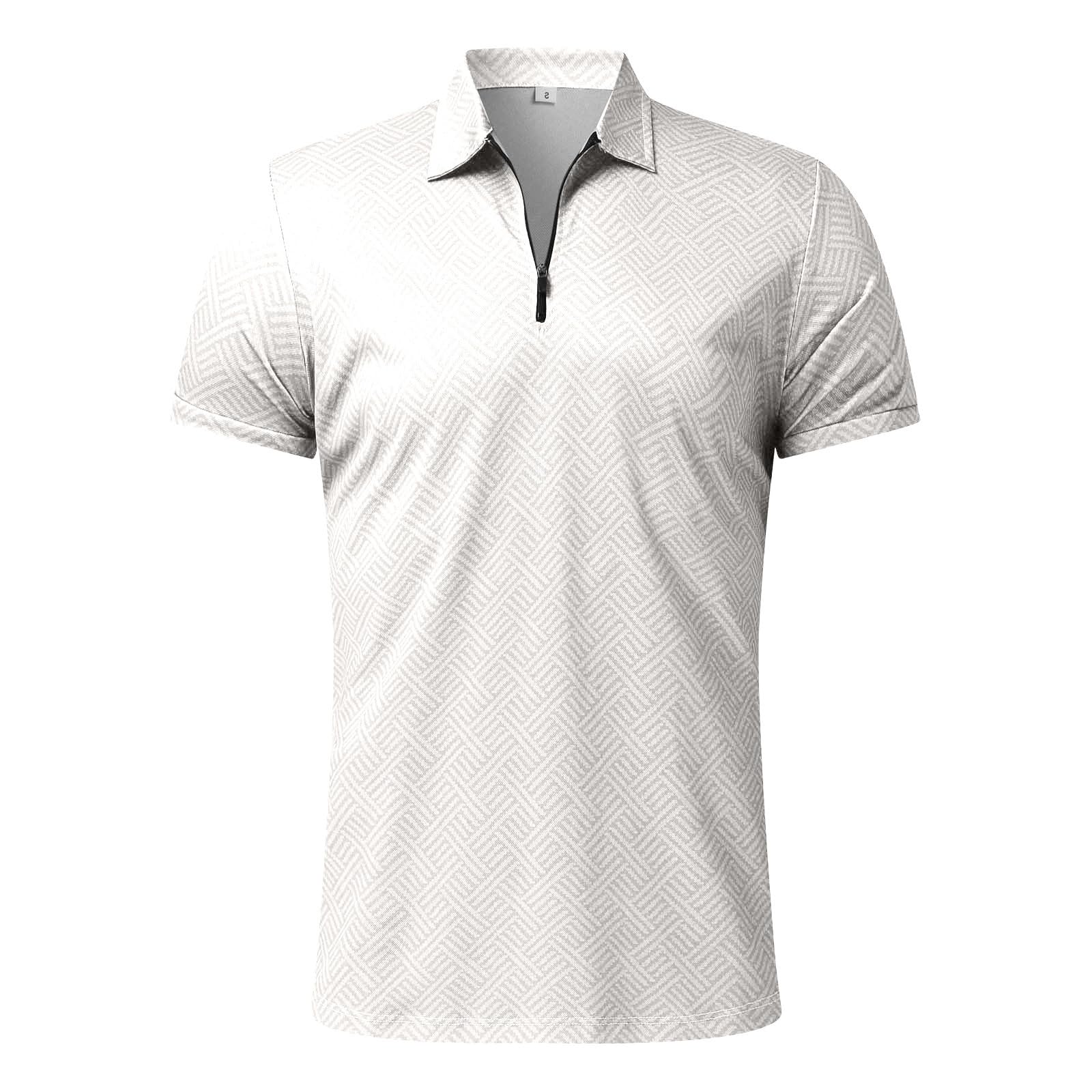 2 Teiler Herren Sommer Outfit Zweiteiler Trainingsanzug Kurzarm Reißverschluss Poloshirt und Kurze Hose Set Kleidung Sportanzug Casual Jogginganzug Freizeitanzug Sport Anzug