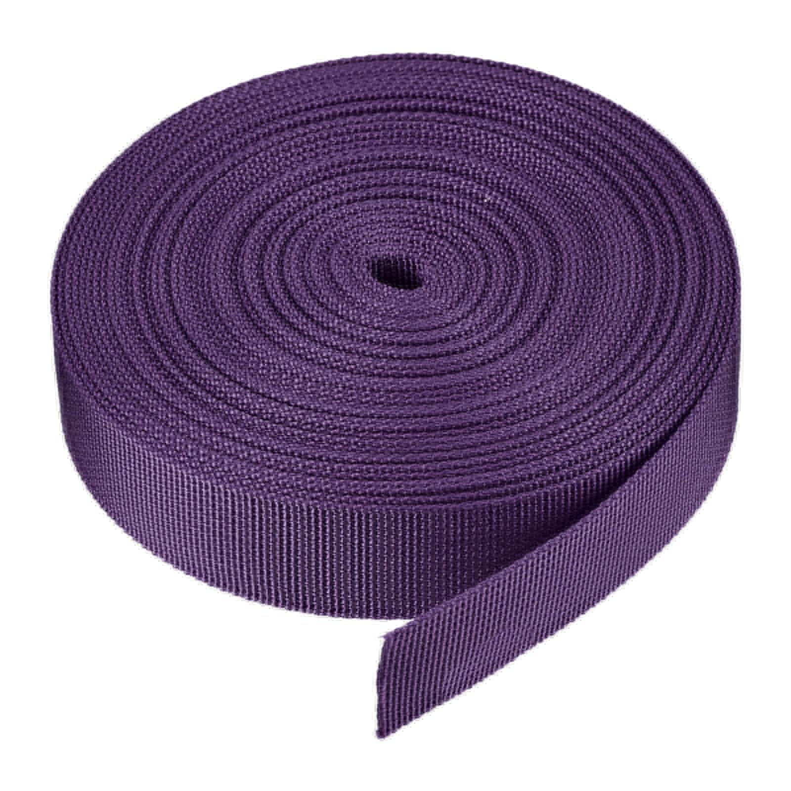 MACHSWON Nylon Webbing Strap 1 inch Dark Purple Nylon Webbing Straps 2.5cm 10 Yards Durable Nylon Strap for Backpack,Cargo Strap,Luggage-rack,Pet Collars,Crafts