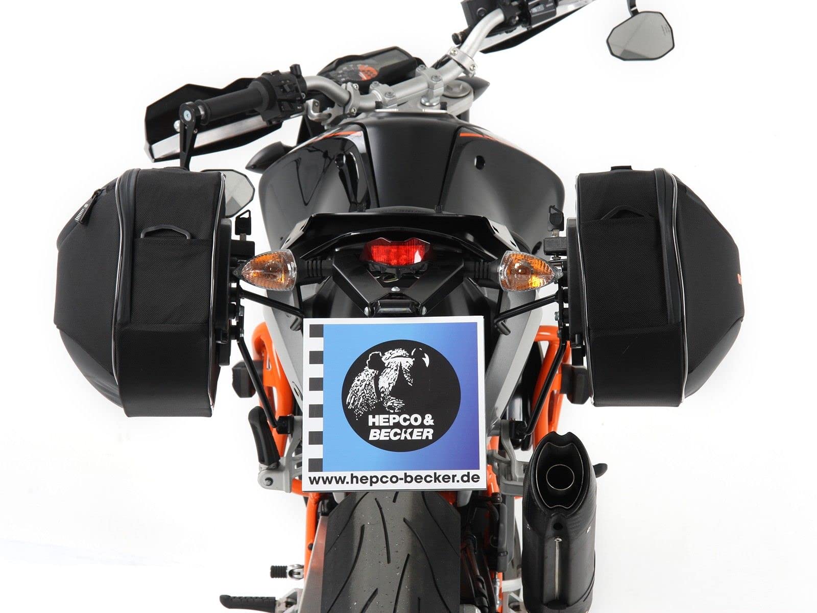 Hepco & Becker Hepco&Becker - Set di valigie laterali modello Street 2020 per portabagagli C-Bow con tasche morbide