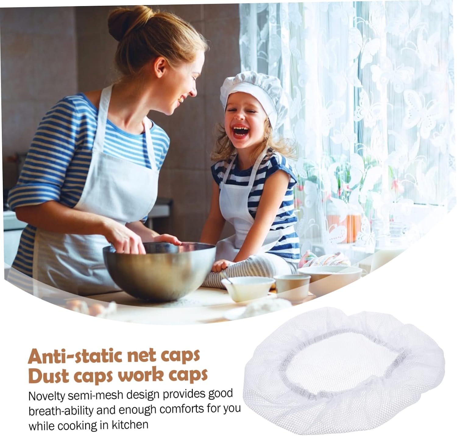 20 Pcs Food Cap Chef Hat Food Service Hat Factory Work Hair Chef Working Hair Elastic Work