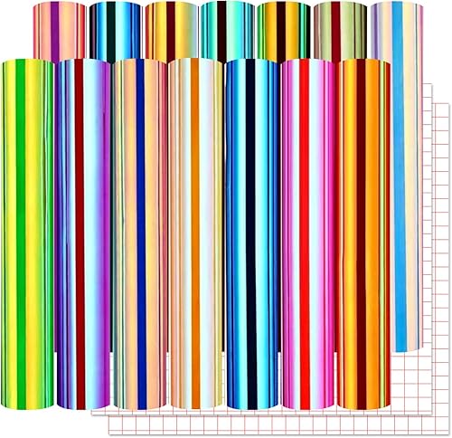 Lya Vinyl - Vinilo adhesivo de ópalo holográfico de 12 x 12 pulgadas con 2 papeles de transferencia para decoración del hogar, logotipos, cartas,