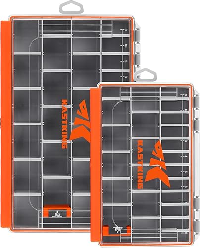 Miniatura 7 de KastKing HyperSeal - Caja de aparejos impermeable, 3600 y 3700 bandejas de aparejos impermeables, organizador de aparejos de pesca con divisores