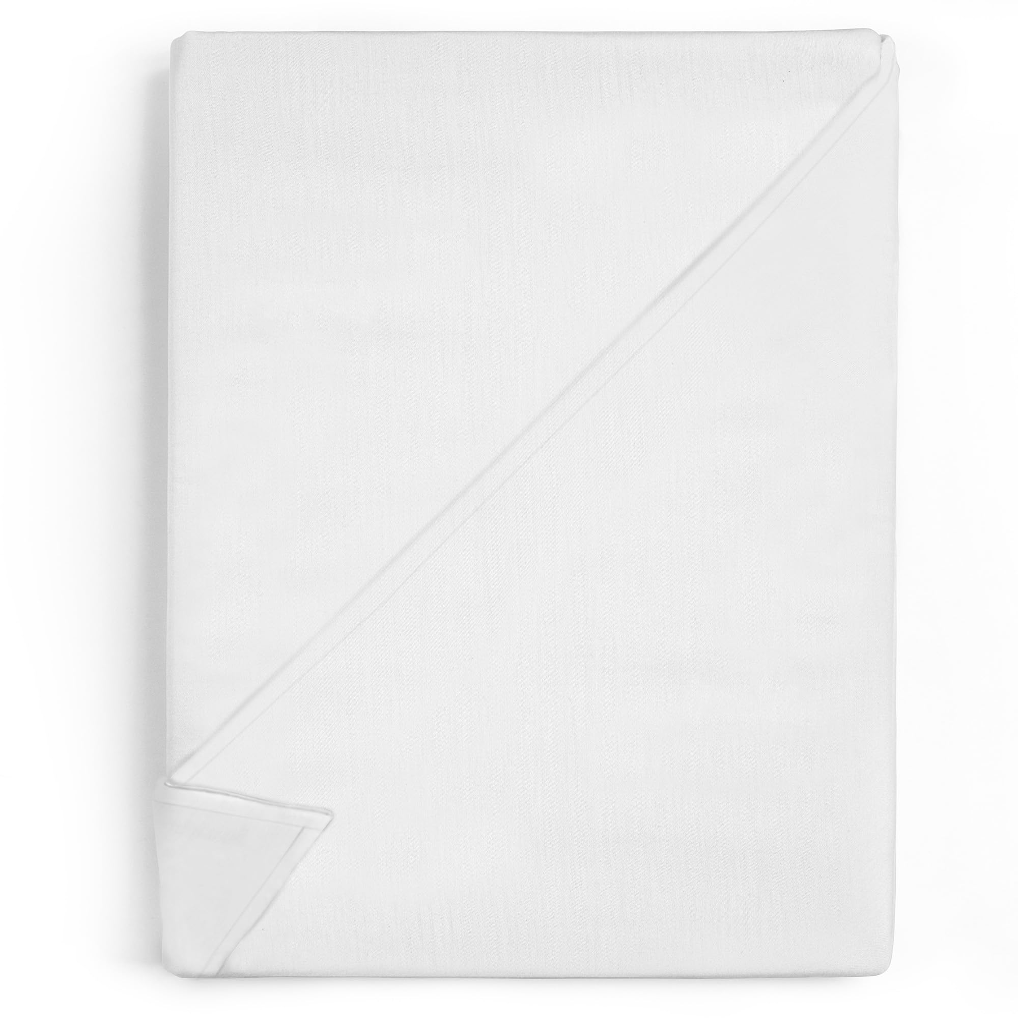 Bettlaken ohne Gummizug Baumwolle 100x200 cm - Bed Sheets Betttuch ohne Gummi und Laken Bedsheets Baumwollstoff weiß und Kochfest mit Oeko-Tex-Zertifikat 100 x 200