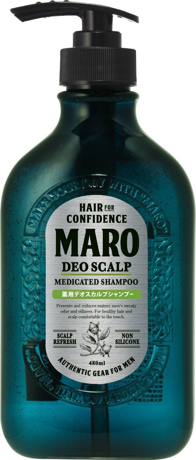MAROMedicated Deo Scalp Shampoo - 480ml (Green tea Set)