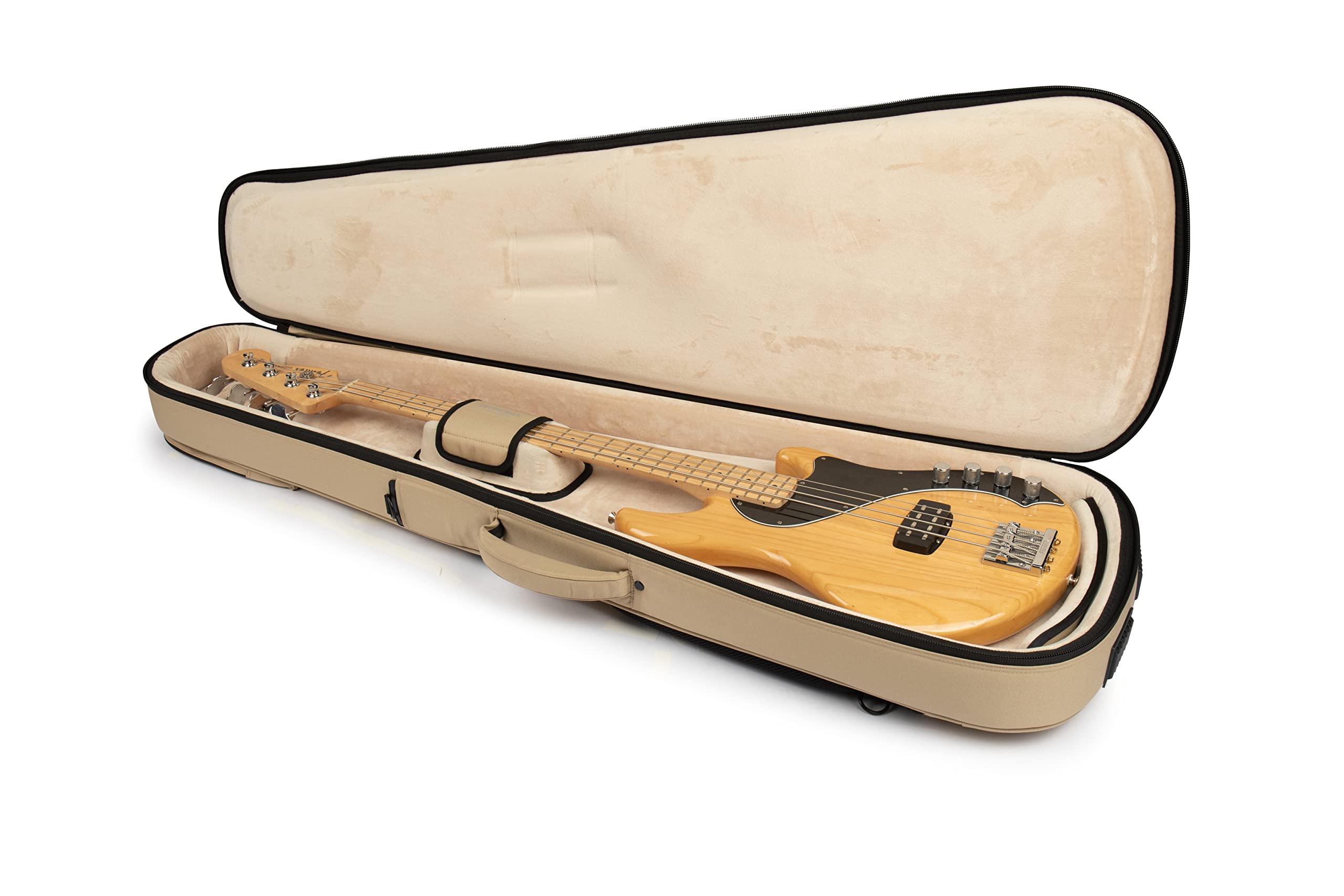 Gator Cases Icon Series Gig Bag Premium Resistente a la Intemperie para Bajos con Cremallera TSA; Caqui(G-ICONBASS-KHK)