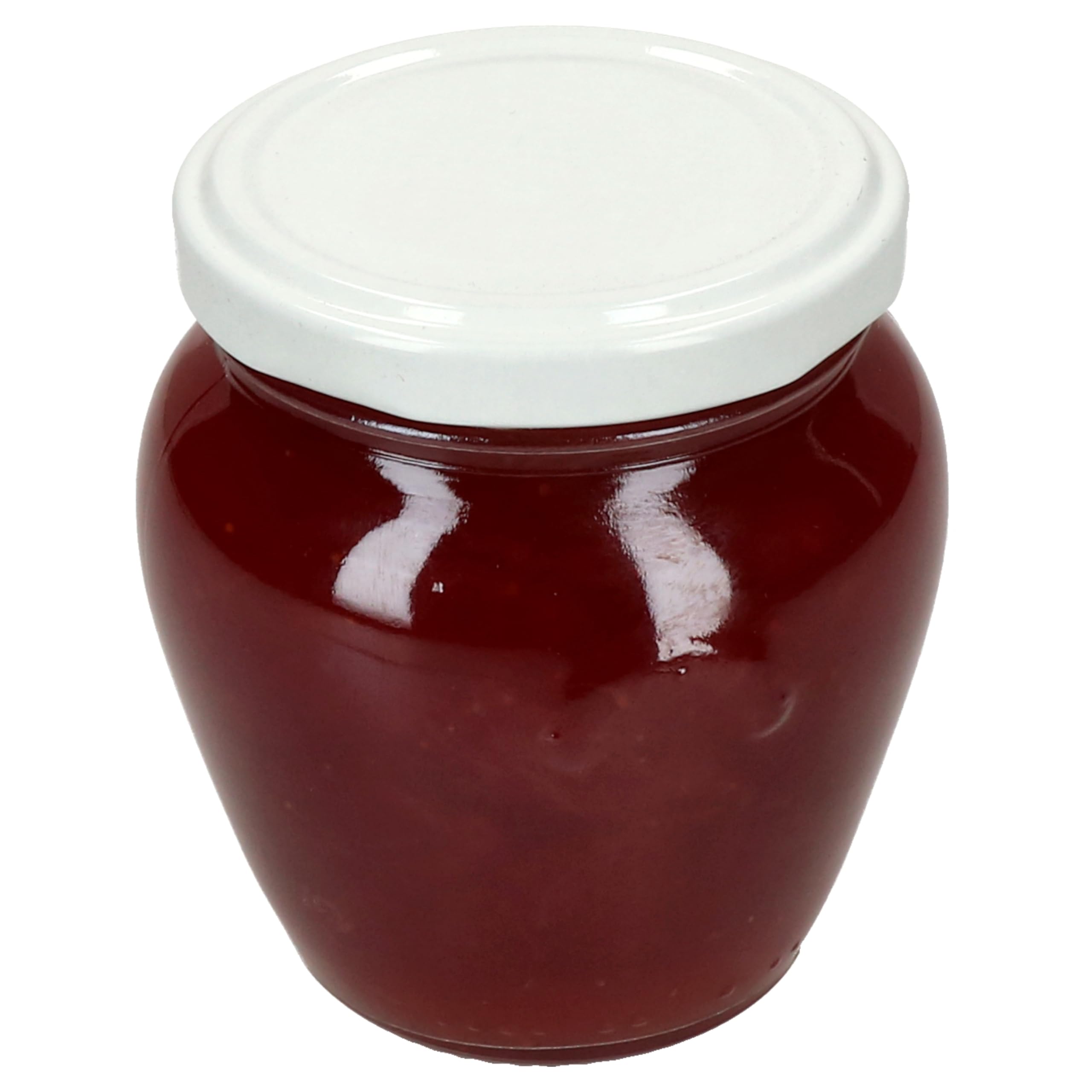 Lot de 75 pots à confiture MamboCat 212 ml + couvercles Twist-Off jusqu'à 63 Blanc.