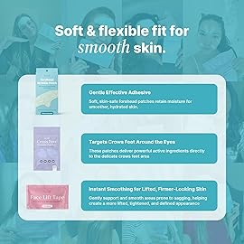 Forehead Wrinkle Patches, Crows Feet Patches & Face Lift Tape | Complete Wrinkle Patch Bundle | All-In-One Anti-Aging Smoothing System for Fine Lines, Firming, Lifting & Overnight Wrinkle Prevention