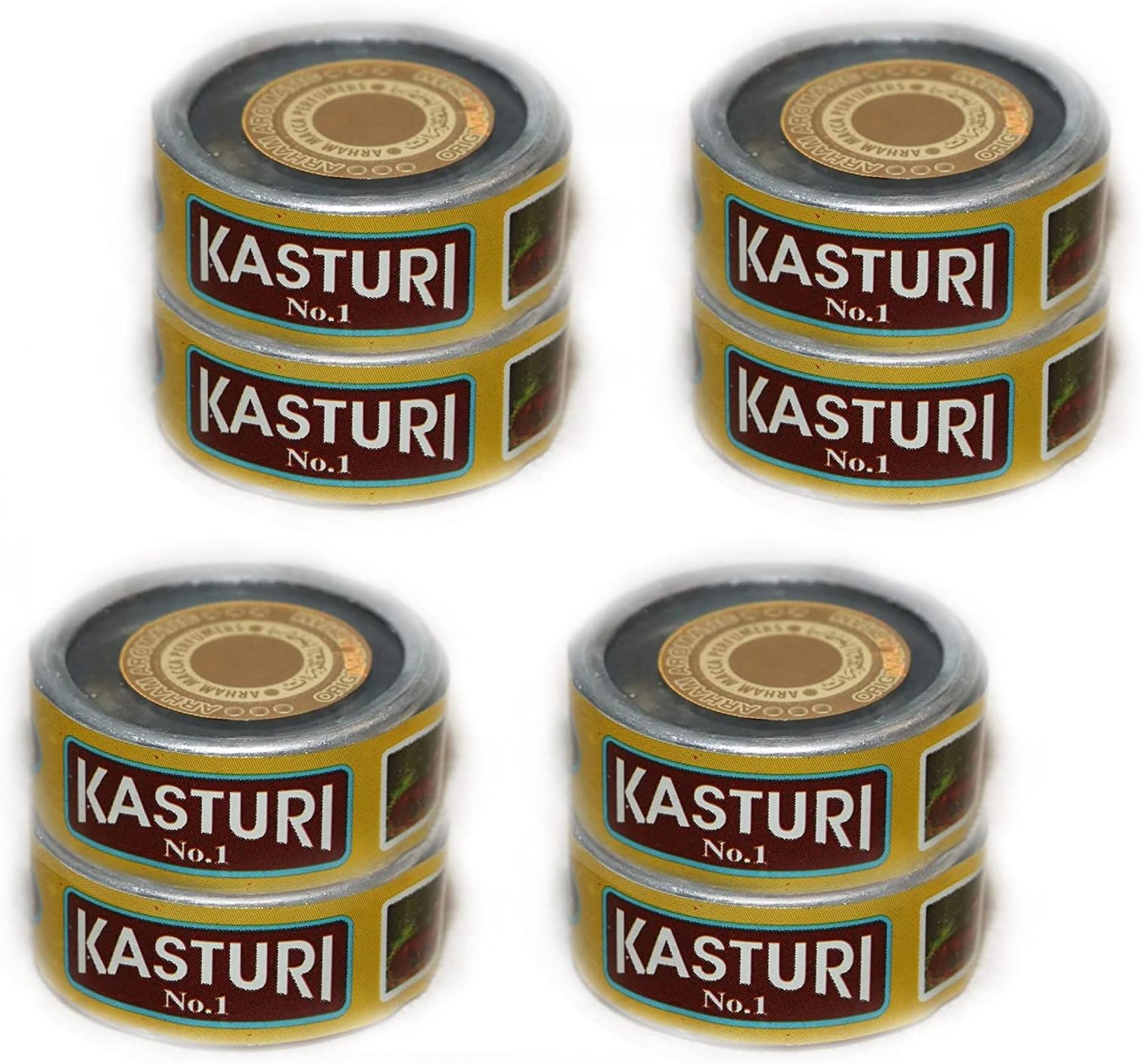 Kasturi Paste Attar Long Lasting Unique Fragrance (PERFUME) Men & Women Herbal Attar (Pack of 8)