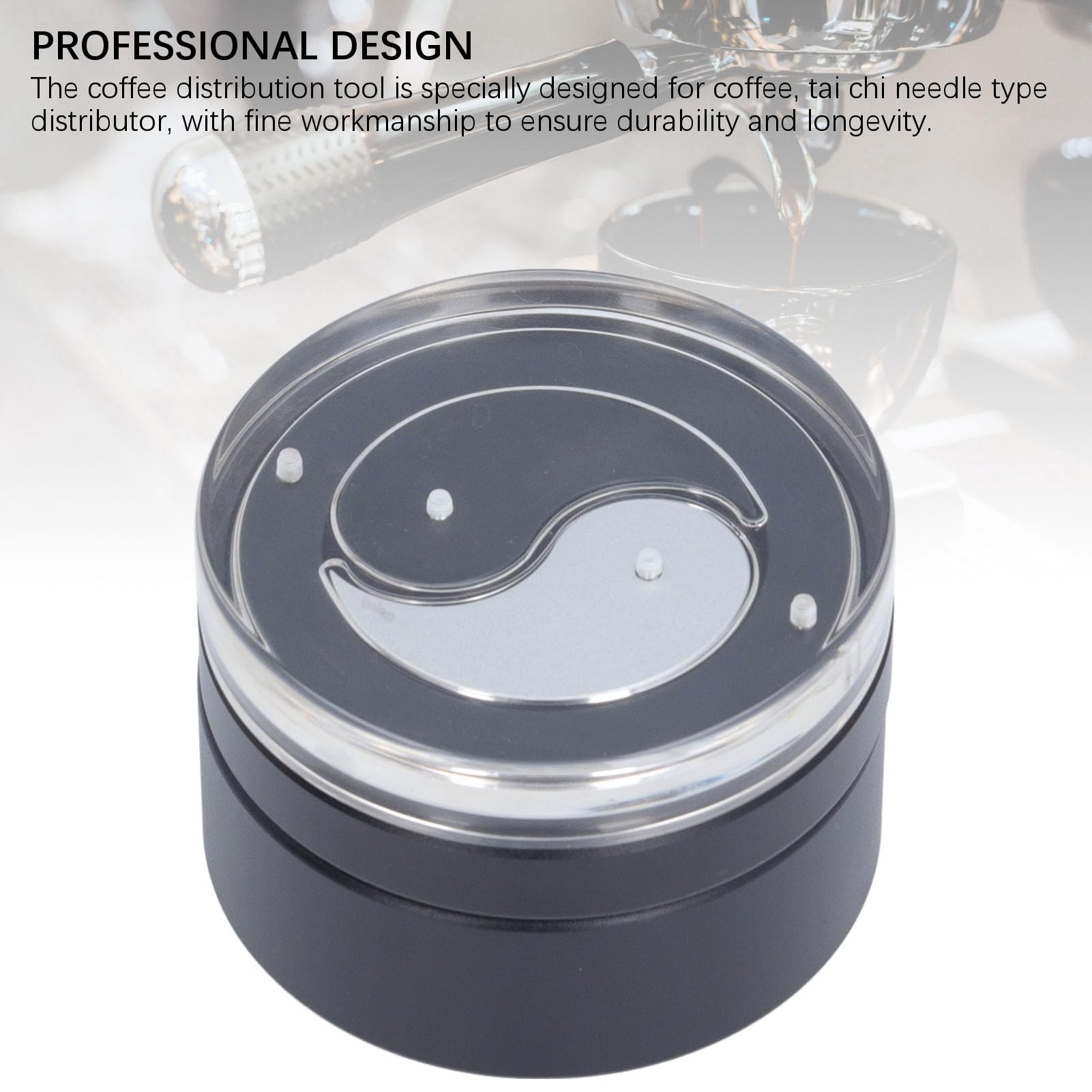 58mm profesjonalny dystrybutor kawy, obrót łożyska typ igły ze stali nierdzewnej narzędzie do dystrybucji kawy, do domowej kawiarni