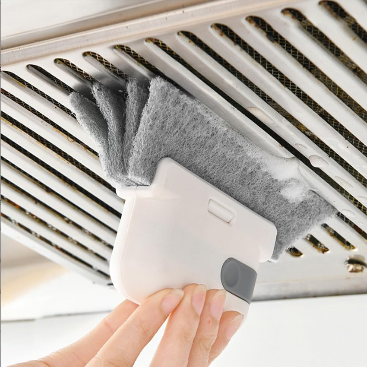 Gray 2in1 Sliding Door Track Cleaning Brush Window Track and Sliding Doors image 5