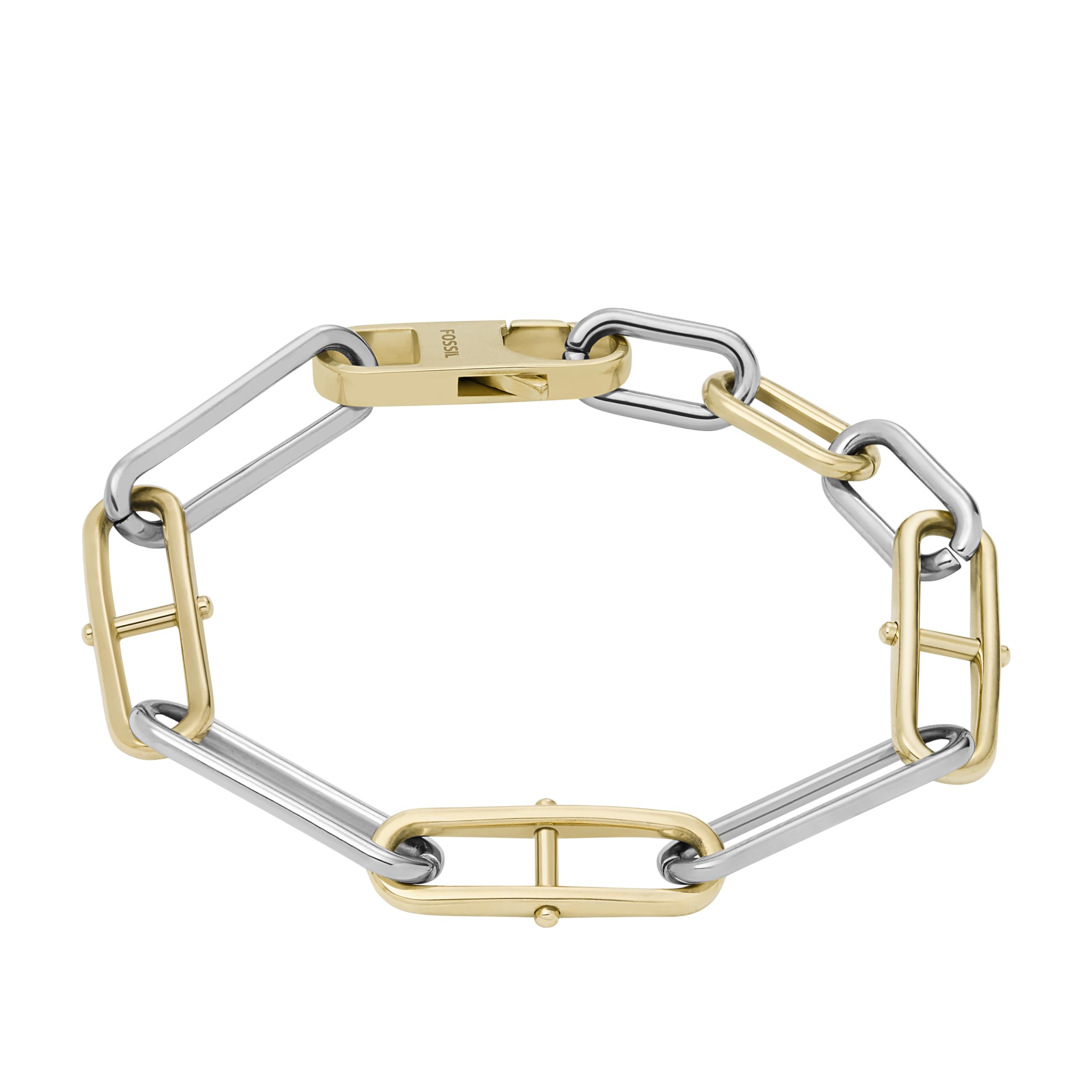 Fossil Women's Heritage D Link Stainless Steel Chain Bracelet
