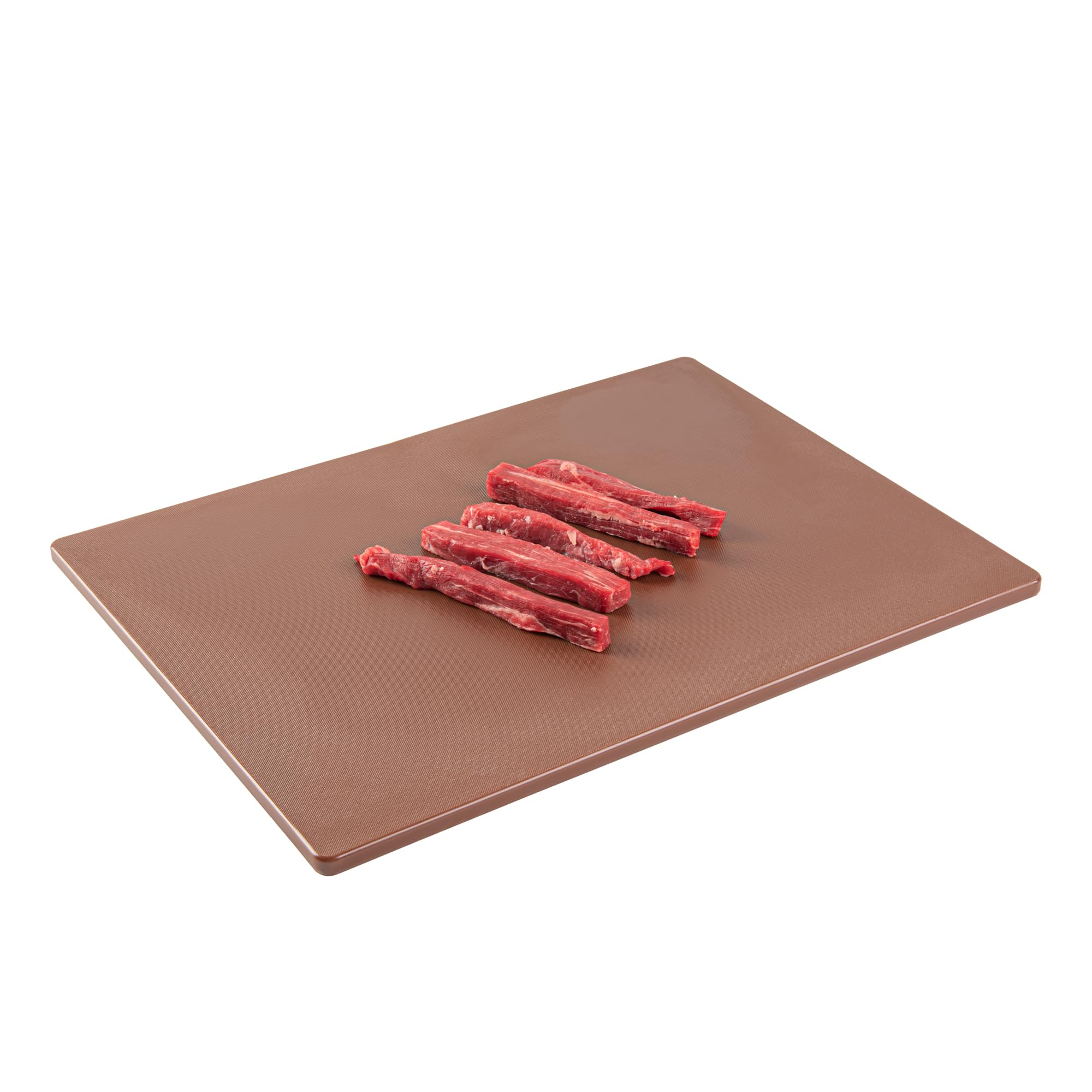 Restaurantware - RW Base 18X12 “Inch Cutting Board, 1 Color Coded Chopping Board - No Scratch, Dishwashable, Brown Plastic Cutting Board Mat, No Odor, Durable, No Slip, pack 1 For Cooked Meat