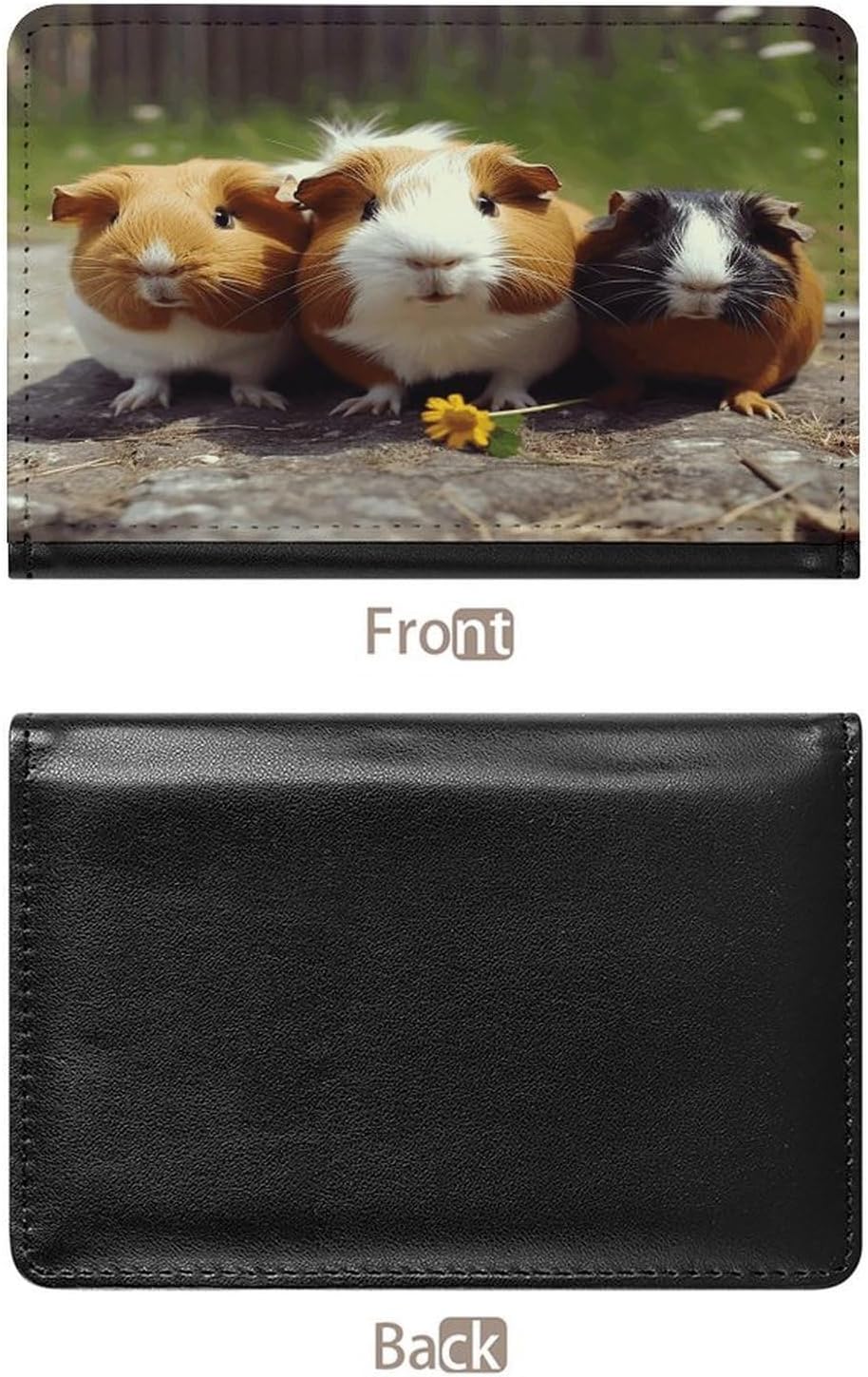 Guinea Pigs Funny Passport Holder Cover Wallet RFID Blocking Leather Passport Wallet Passport Cover Passport Protector Credit Card Hold Travel Accessories image 3