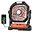 Camping Fan Rechargeable, 20000mAh Battery Powered Portable Fan with LED Light, 4-Speed 180 Adjustable, Camping Essentials for Tent, Travel, Car, Outdoor, Indoor, BBQ, Fishing, Jobsite - Orange