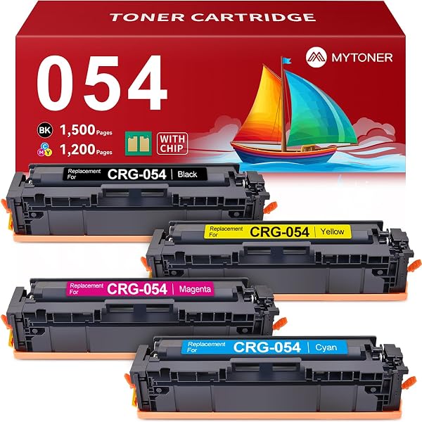 MYTONER 054 Toner Cartridge Set Replacement for Canon 054 054H CRG-054 for Color imageCLASS MF644Cdw MF642Cdw LBP622Cdw