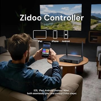 zidoo Z9X 8K- 8K HDR Media Player, Android 11 OS, Amlogic S928X-K Processor 6G+64G, VPU Video Engine&VS10 Image Engine,4K Ultra HD Blu-ray, BDMV/ISO,for Video & Audio Playback