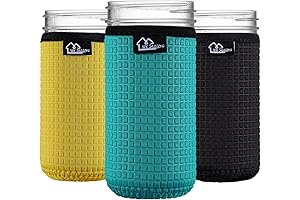WKieason Wide Mouth Mason Jar Neoprene Sleeve 16-24OZ