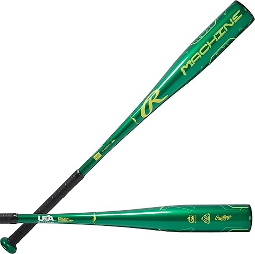 Miniatura 7 de Rawlings Bate de béisbol automático EE.UU. Drop -10 Barril de 2 5/8" Aleación de 1 pieza gris/azul