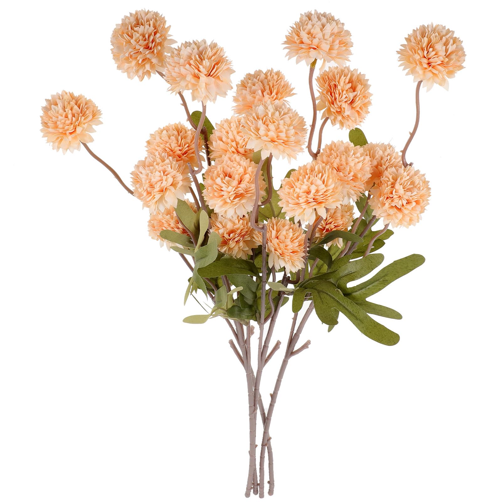 Dientes de león artificiales beige para renovar espacios con flores plásticas sin riego