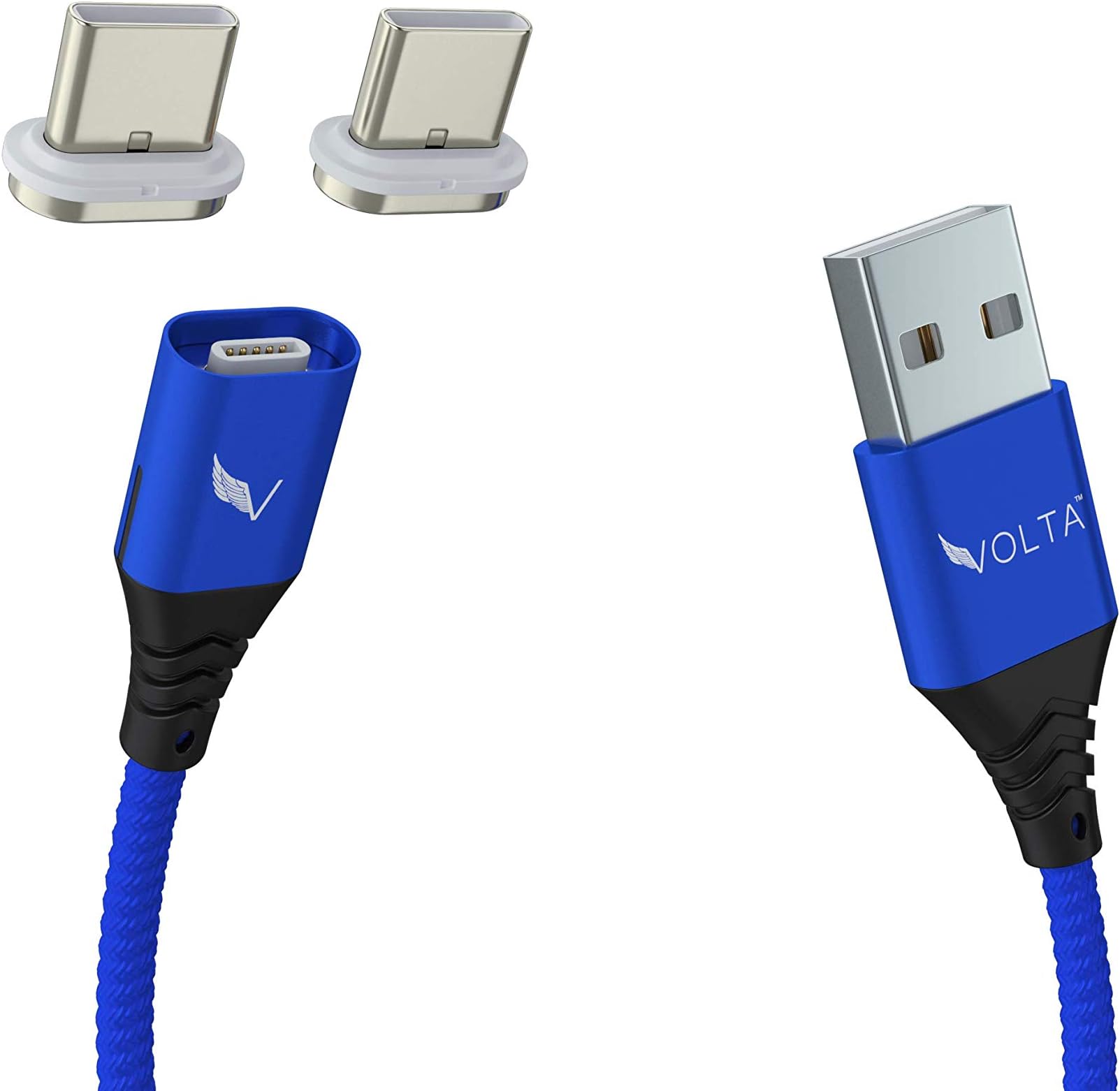 VOLTA Charger 2.0 Cable Set - 5A, Supercharge, Dash Charge, VOOC Flash Charge, Magnetic Universal Cable - 2X USB-C Tips