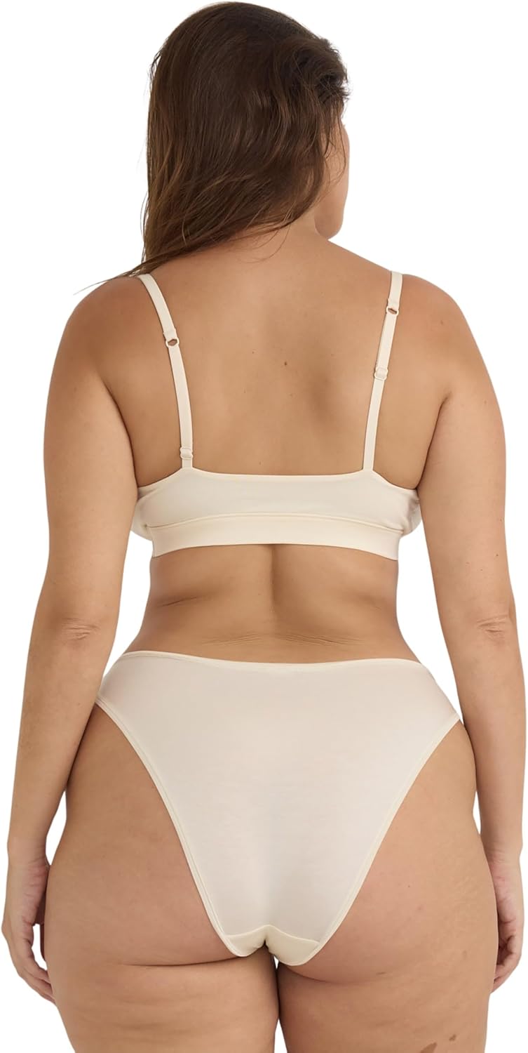 Organic Basics Womens Soft Touch Veil Wireless Triangle Bralette - Image 2