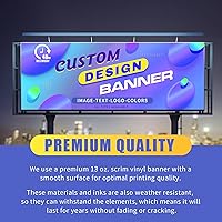 Vista 5 de Banner de vinilo personalizado por EKSPRINT, Banners y carteles de 13OZ personalizables para interiores y exteriores, Banner personalizado Banners