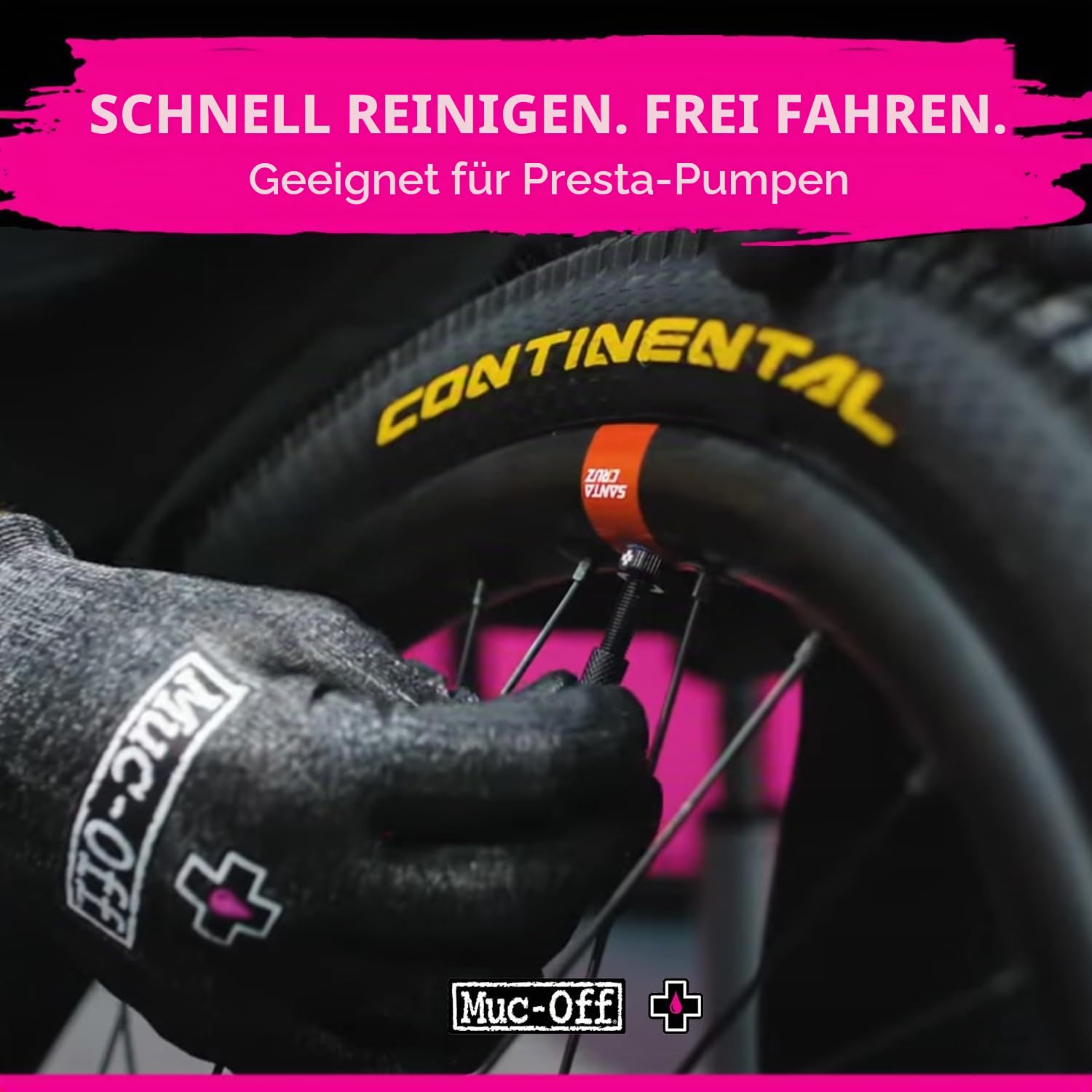 Muc-Off Tubeless Ventile V2 – 44 mm schwarz (2er-Pack) | 4 x 7075 Presta-Ventile aus Flugzeugaluminium mit Kernentfernungswerkzeug | 44 mm/60 mm/80 mm – 10 eloxierte Farboptionen | passend für MTB