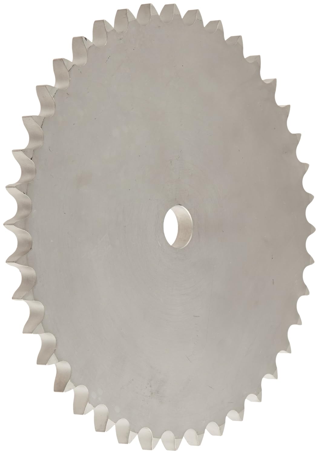 Martin Roller Chain Sprocket, Stainless Steel, Reboreable, Type A Hub, Single Strand, 60 Chain Size, 0.75" Pitch, 40 Teeth, 0.938" Bore Dia., 9.98" OD, 0.459" Width