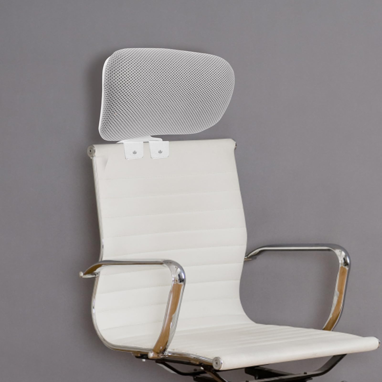 1set Cuscino Poggiatesta Sedia Ufficio Ergonomico Regolabile Supporto Cervicale Traspirante e Staccabile per Poltrona da Lavoro Computer