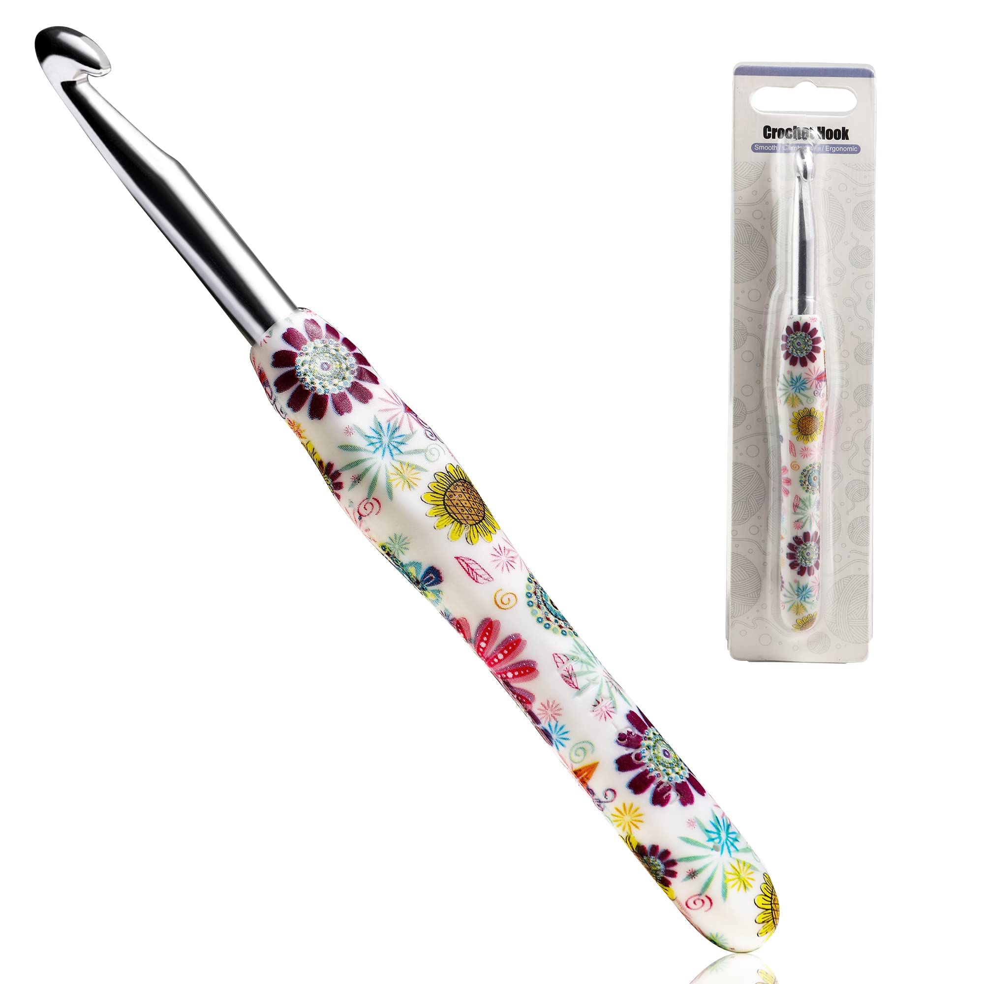 8mm Crochet Hook Size L Ergonomic Soft Grip for Arthritic Hands Yarn