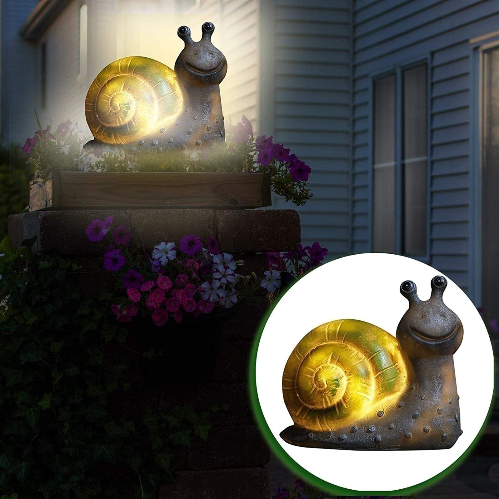Statue Da Giardino Solari A Forma Di Maiale Con Vaso E Luci LED – Decorazione Da Esterno In Resina Per Cortile E Balcone