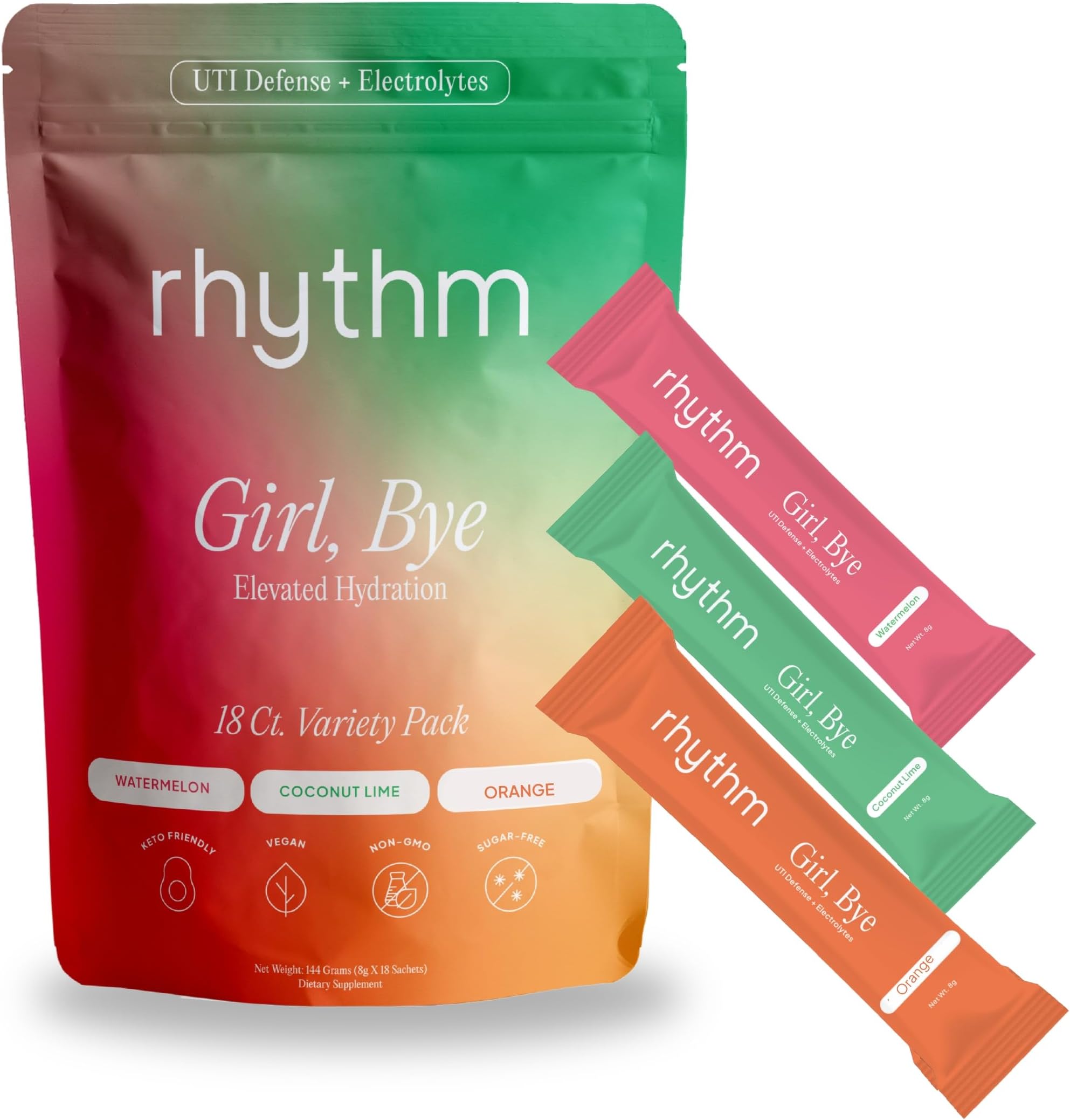 rhythm Girl, Bye FastActing 18 ct. TropicalFlavored Keto