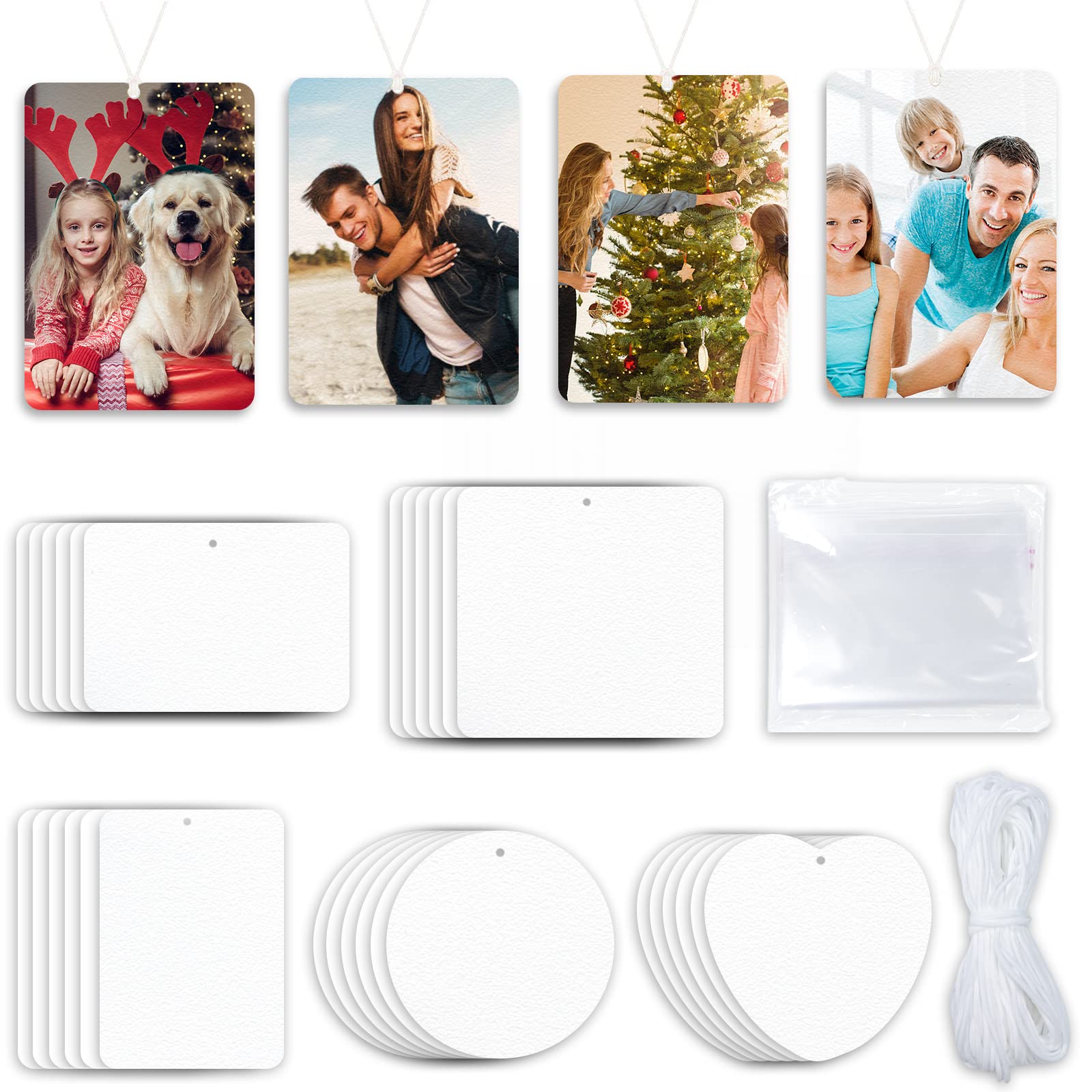 Buy Sublimation Air Freshener Sheets 30Pcs, Suzim Fragrant Sheets for