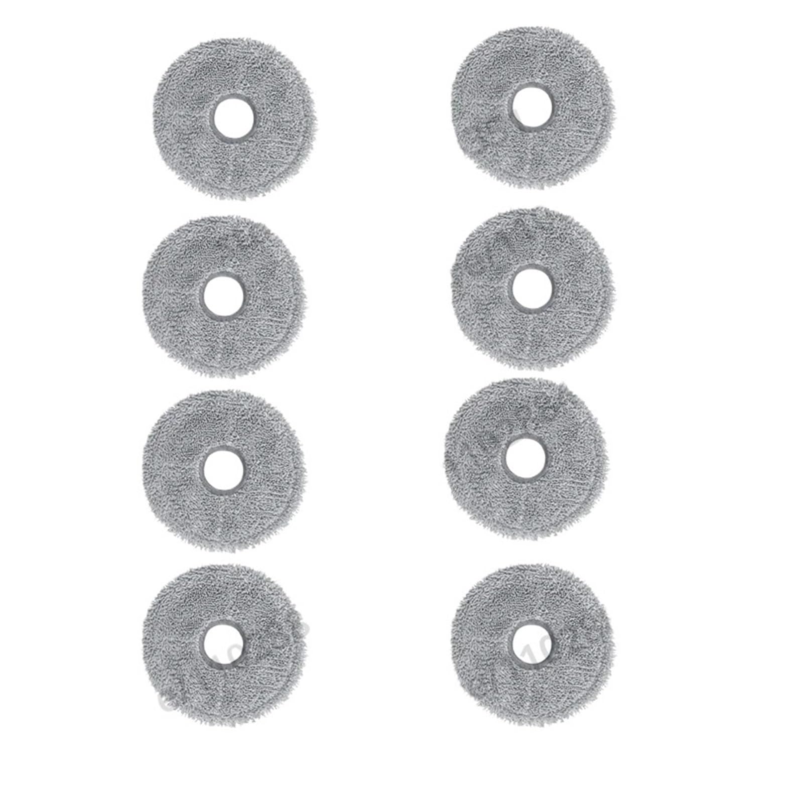 NUCBCULWP Mop Cloths,Compatible For Roborock，Compatible For Qrevo，Master/Slim/V20/P10S Pro Robot Vacuum Cleaner Parts Rag Pads Accessories(8PCS MOP)