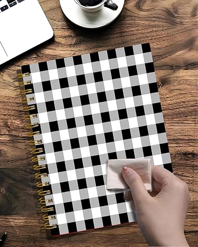 Miniatura 5 de Cuaderno de espiral con tapa dura A5 para mujer, 6 x 8.3 pulgadas, 60 hojas de 120 páginas de papel grueso, lindo cuaderno de escritura a rayas