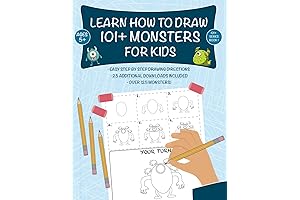 Learn How to Draw 101 Monsters for Kids: A Comprehensive Guide for Budding Artists