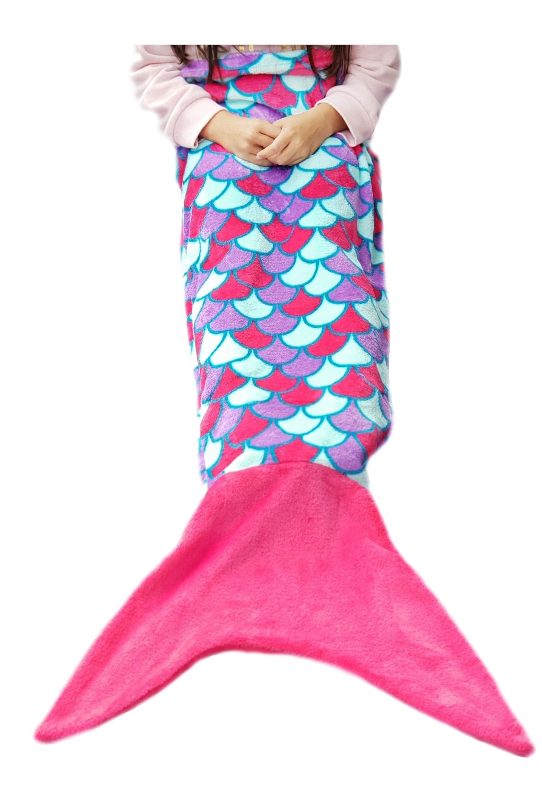 London Europe Original Comfy Tail - Mermaid Blanket - Pink Kids