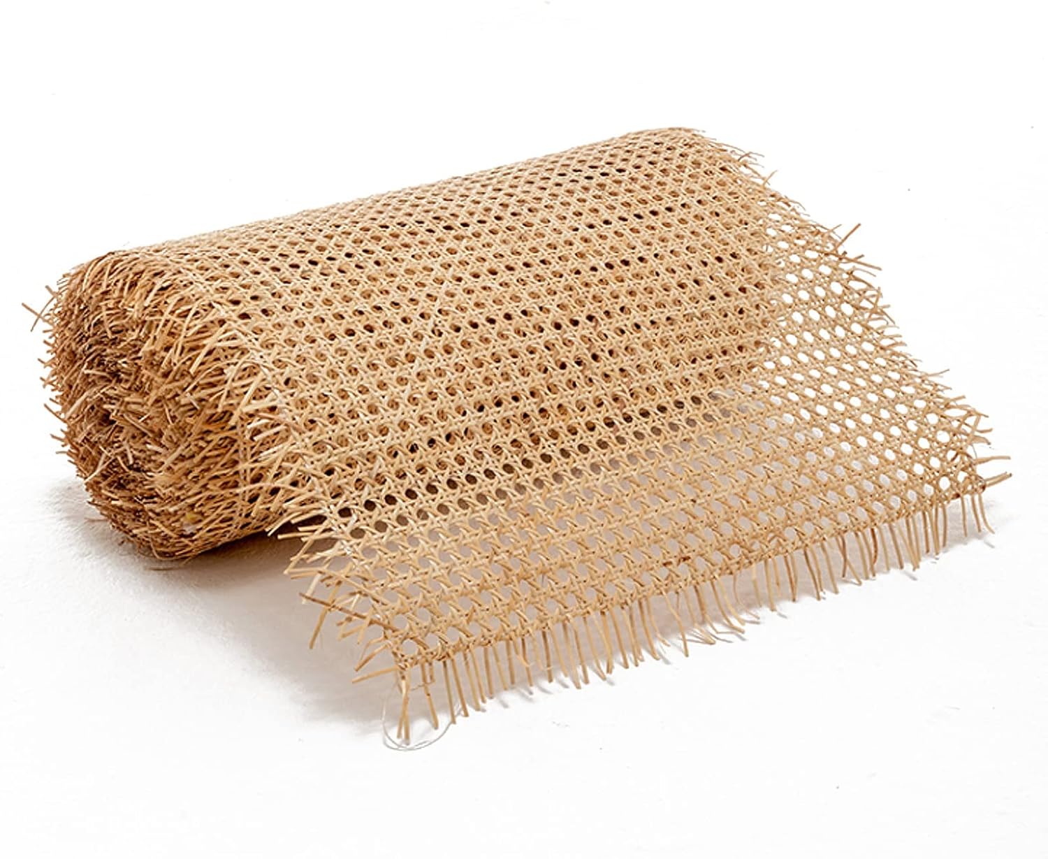 100cm de Ancho Rollo de Correas de Ratán de Caña Natural, Hoja de Malla Abierta de Bambú Mimbre Natural, Tela Material de Caña de Ratán Natural para Muebles, Silla, Gabinete, Decoración del Hogar