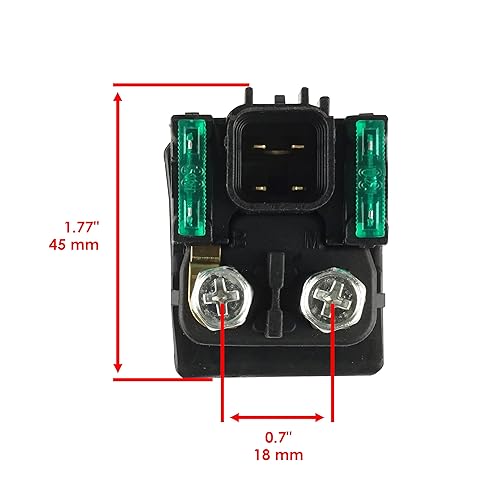 Miniatura 3 de Caltric Solendoide de relé de arranque compatible con Suzuki Marauder VZ800 1997-2004  Intruder VL1500 1998-2004  SV650 1999-2002  Volusia VL800