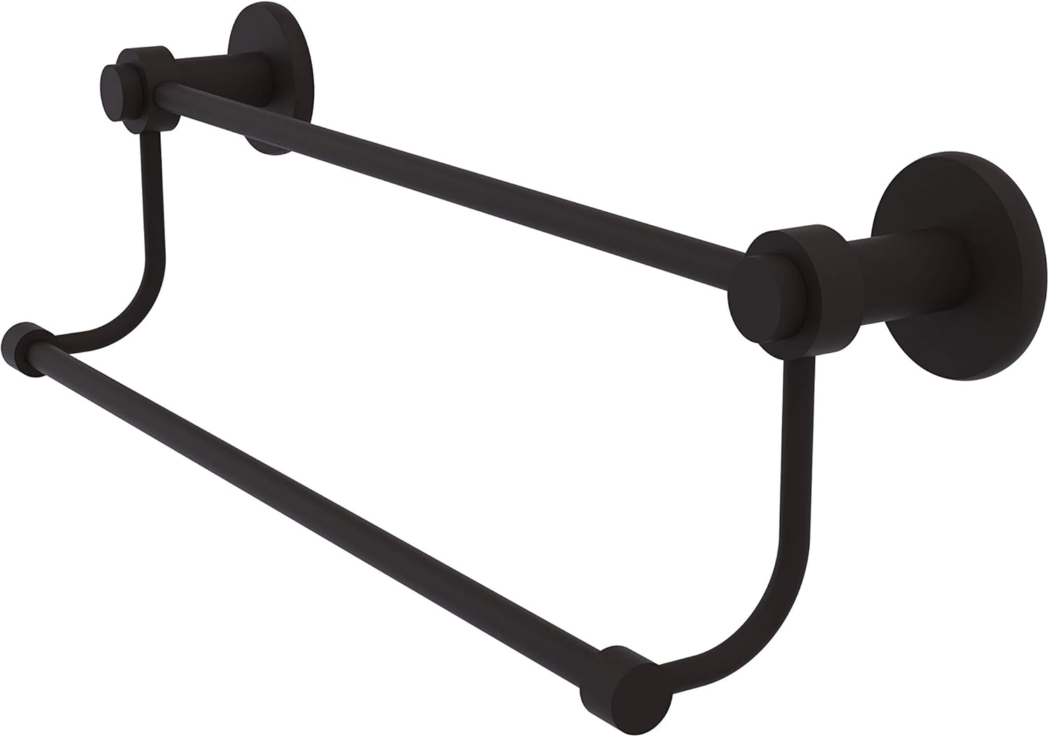 Allied Brass 9072/24 Mercury Collection 24 Inch Double Towel Bar, Oil Rubbed Bronze