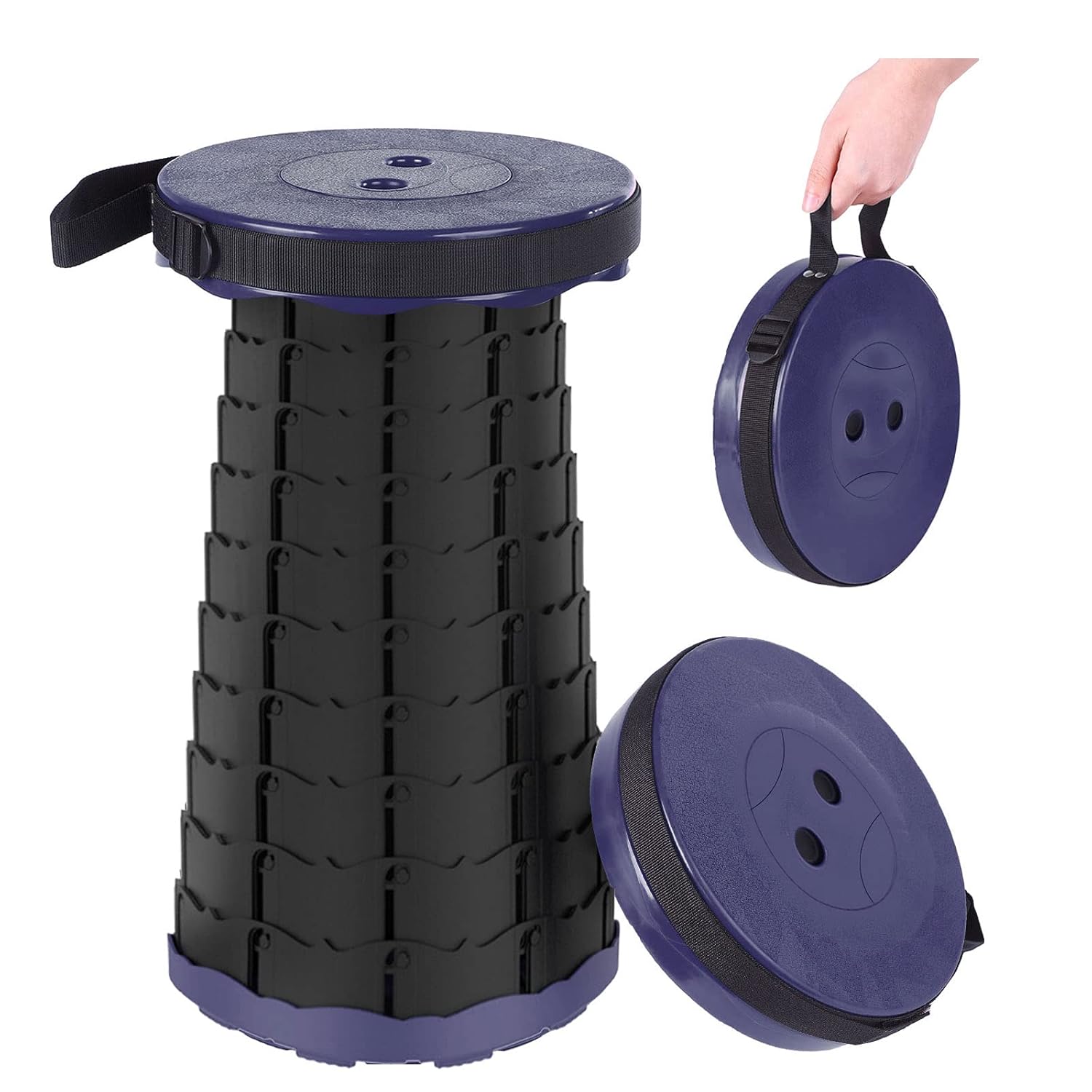 Homemari Folding Stools Telescopic Portable Stool Retractable Folding Stool Collapsable Stool