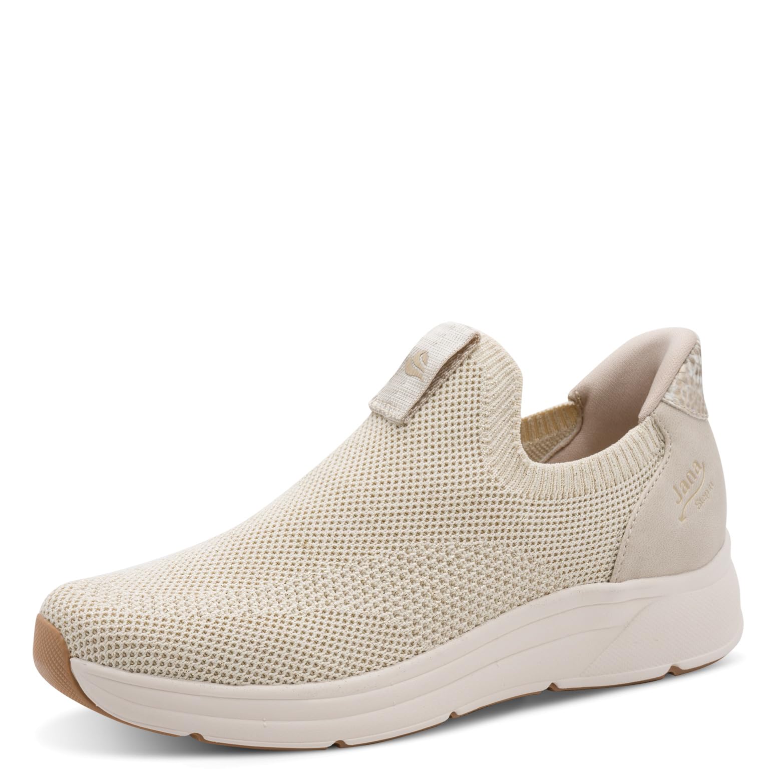Jana Women's Damen Sneaker Slip On Vegan 8-24768-46, Beige Gold, 3.5 UK