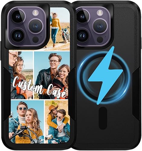 Miniatura 7 de Funda de teléfono personalizada para iPhone 15, 14, 13, 12, 11 Pro Max Plus con collage de fotos personalizado de múltiples imágenes prueba de