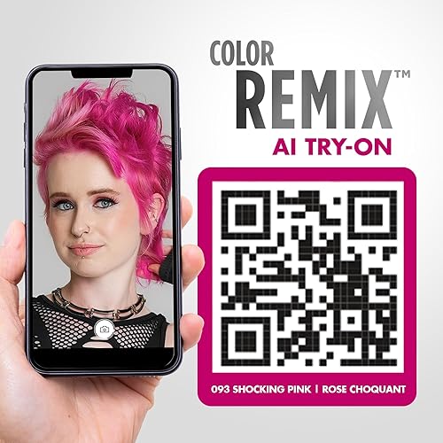 Miniatura 7 de got2b Color Remix Tinte de Cabello Semipermanente, Rosa Impactante 093, tinte temporal personalizable para crear un tono vibrante o pastel, fácil de