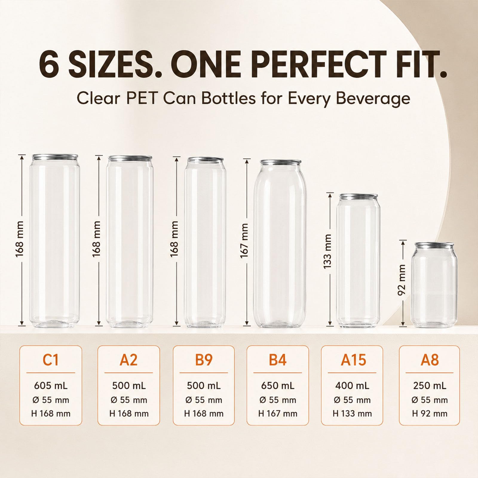 Packaging Pet per Bevande Fredde 650mL200Pack