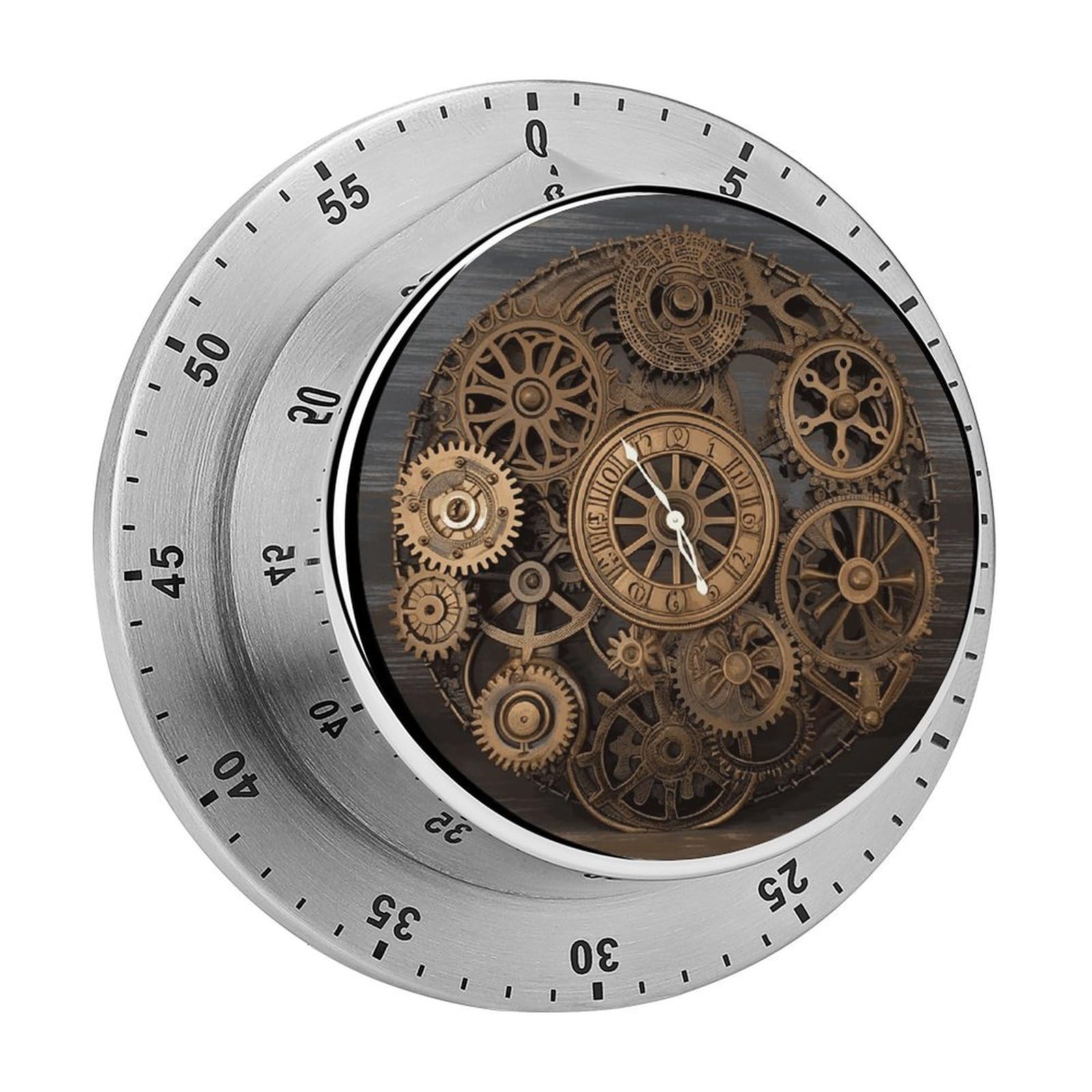 Exquisito reloj manual para regalo con diseño Steampunk Gears y estructura visual de colección