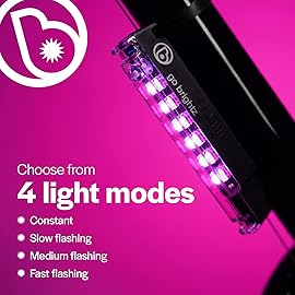 Brightz GoBrightz LED Bike Frame Light, Pink - Cool Underglow Bike Light for Riding at Night Bicycle Scooter Stroller Stocking Stuffers for Boys Girls Teens Ages 5 6 7 8 9 10 11 12 13